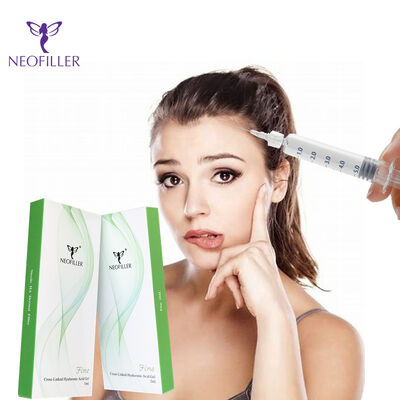 Neofiller Cross-linked 24mg-ml Ácido hialurónico Filler Dermal Gel Injetável 9-12 meses Melhoria da longevidade