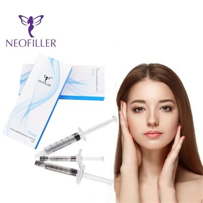Ácido hialurónico 24 mg-ml com ligação transversal Gel injetável para enchimento cutâneo 9-12 meses Longevidade Solução de rejuvenescimento facial