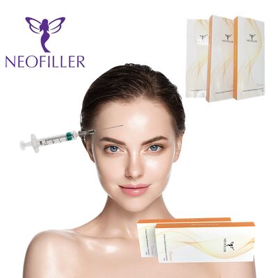 Injeção hipodérmica reticulada de ácido hialurônico preenchimento dérmico gel injetável contorno facial redução de linhas finas