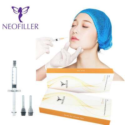 Armazenamento à temperatura ambiente Ácido hialurónico Enchimento dérmico 24 mg-ml Gel injetável cruzado Restauração do volume facial Hidratação da pele