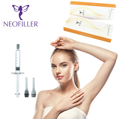 Armazenamento à temperatura ambiente Ácido hialurónico Enchimento dérmico 24 mg-ml Gel injetável cruzado Restauração do volume facial Hidratação da pele