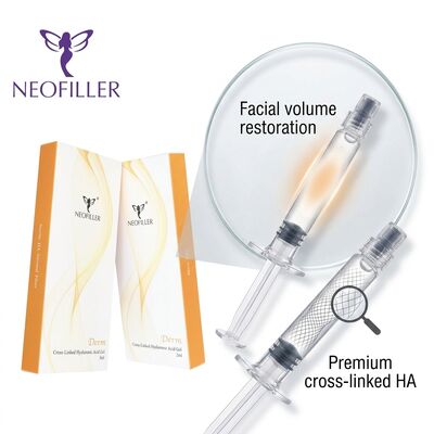 1ml Hyaluronic Acid Dermal Filler Injectable Gel with 8 to 15 Months Duration Time and Biocompatible Cross-Linked Hyaluronic Acid