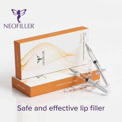 Biocompativel 1 ml Hyaluronic Acid Dermal Filler Gel Injetável Cruzado 24 meses de validade Restauração do Volume Facial