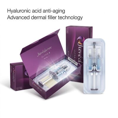 Formulação de gel de preenchimento dérmico Juvederm de origem dos EUA com opções de envio DHL UPS FEDEX para distribuição perfeita