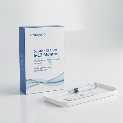 Duração do efeito 6-12 meses Revolax Dermal Filler Concentração de Ha 24mgml Volume 11ml Gel injetável de contorno facial