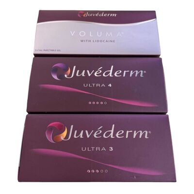 Anti- rugas Juvederm Dermal Filler 1 ml Seringa 1 ml 2 Seringas Profissional para contornos faciais e redução de rugas