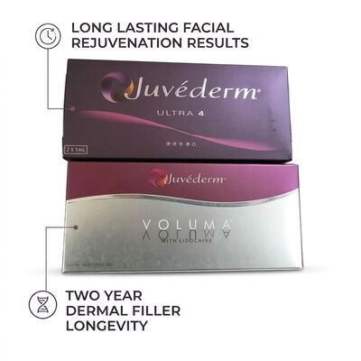 Gel Juvederm Dermal Filler 1 ml Seringa Local de injecção facial Ideal para procedimentos de rejuvenescimento facial e restauração do volume