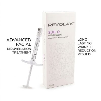 24 mgml Revolax Dermal Filler InjectionDepth Mid To Deep Dermis Concentração 20 Mgml Solução Para Aumento do Volume Facial
