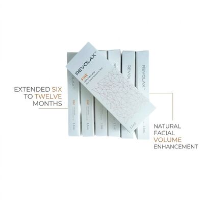 Enchimento Dermal Revolax Sub-Q fino e profundo Alta biocompatibilidade Adequado para Injeção Profundidade Meia a profunda Derme Melhora o Contorno da Pele