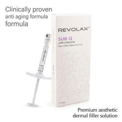 24 mgml Revolax Dermal Filler InjectionDepth Mid To Deep Dermis Concentração 20 Mgml Solução Para Aumento do Volume Facial