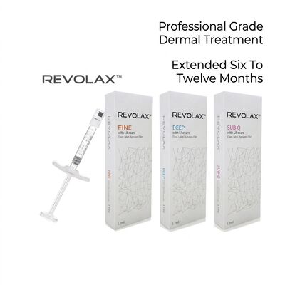 Solução injetável segura de ácido hialurônico Revolax Dermal Filler para redução de rugas no contorno facial e hidratação da pele