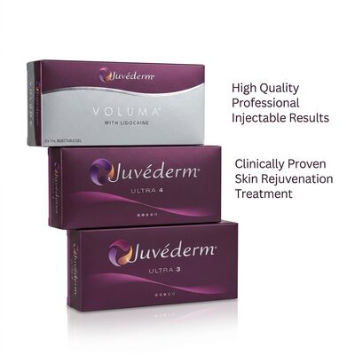 Injeção facial Juvederm Dermal Filler Longevidade 9-12 meses Ultra3 Ultra4 Volume Perfeito para refinamento do contorno facial