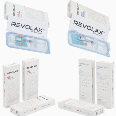 Preenchedor Dérmico Revolax Deep Sub-Q Injeção profundidade Derme Média a Profunda para Restauração de Volume Facial e Redução de Rugas