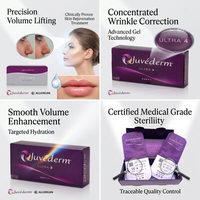Preenchedor Juvederm Voluma para Bochechas Ácido Hialurônico Cross-Linked Preenchedor Dérmico para Lifting de Volume do Terço Médio da Face