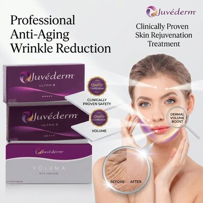 Juvederm Ultra 3 Lip Filler Injectable Hyaluronic Acid Dermal Filler 24mg/ml for Lip Volume Definition
