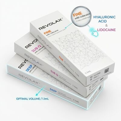 Revolax Deep Preenchedor para Linhas de Marionete Ácido Hialurônico Monofásico 1.1ml para Correção dos Cantos da Boca