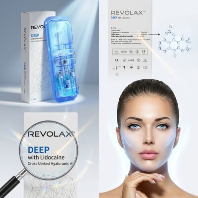 Revolax Sub-Q Preenchedor para Mandíbula Ácido Hialurônico Monofásico 1.1ml para Contorno de Mandíbula