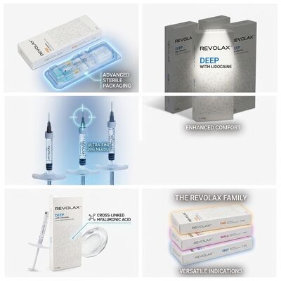 Revolax Deep Preenchedor de Sulcos Nasogenianos Ácido Hialurônico Monofásico Cross-Linked 1.1ml 24mg/ml