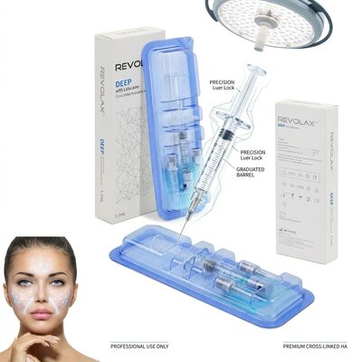Revolax Sub-Q Preenchedor para Mandíbula Ácido Hialurônico Monofásico 1.1ml para Contorno de Mandíbula
