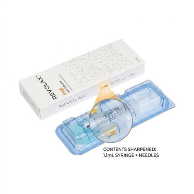 Revolax Preenchimento Glabellar Fina Hyalurónico Monofásico Ácido Hyalurónico Preenchimento Dermológico 1.1 ml para Correção de Linhas de Rosca