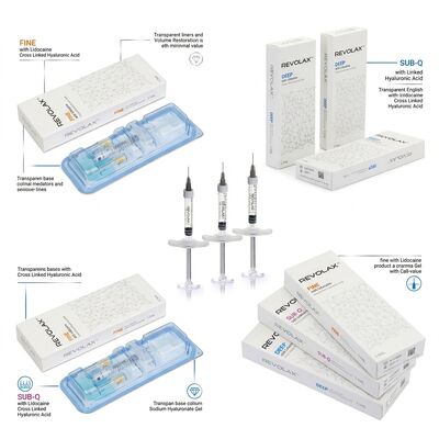 Revolax Preenchimento da testa fina Monofásico de Ácido Hialurónico Preenchimento dérmico 1.1 ml para correção da linha da testa