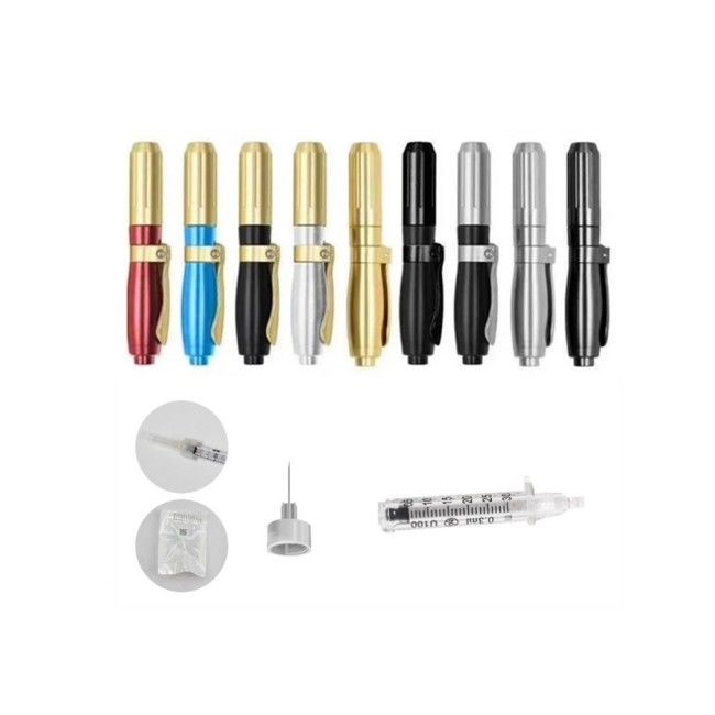 Caneta de preenchimento hialurônico de 3 níveis 0,3 ml 0,5 ml preenchimento labial de ácido hialurônico sem agulha