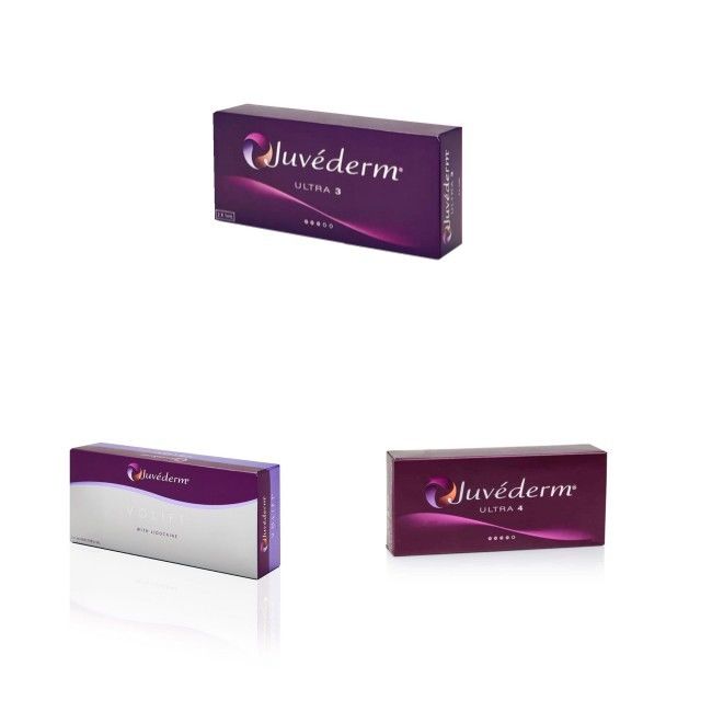 Ácido hialurónico Juvederm Enchimento Dermológico para o Rosto com duração de efeito de 6 a 9 meses