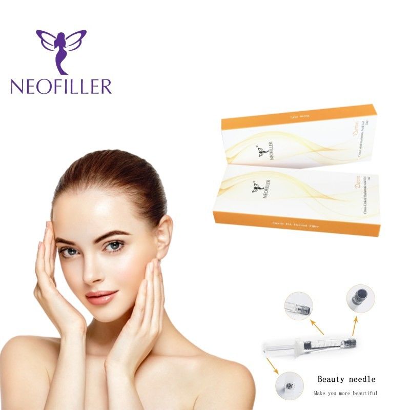 Ácido Hialurónico Transparente Filler Dermológico Gel Injetável Pele Suave Juventude Rejuvenescimento Facial Aumentar