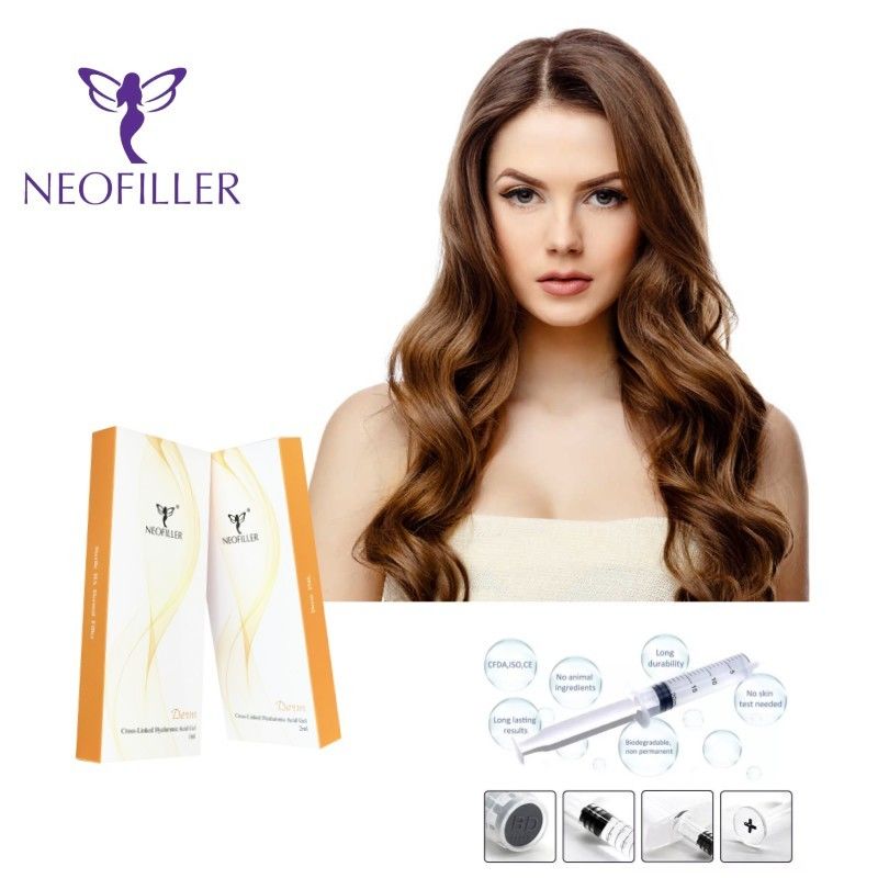 Neofiller 24 mg- ml Ácido hialurónico Preenchimento Dermológico Gel Injetável Reduzir rugas Melhoramento facial
