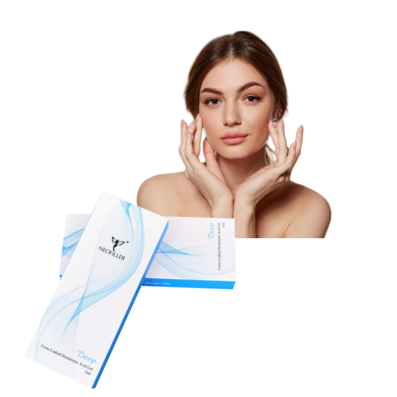 Neofiller Cruzado 2 ml Ácido Hialurónico Preenchimento Dermológico Linha Profunda Conto do Nariz Gel Injetável Melhoria Facial