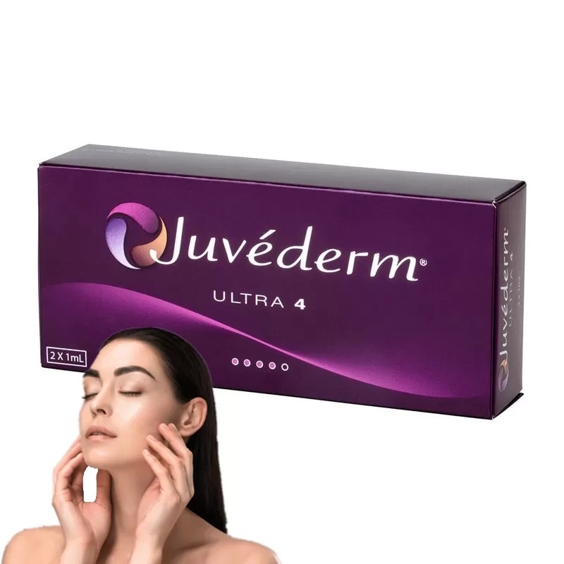 Preenchimento dérmico Juvederm Gel injetável de ácido hialurônico reticulado, restauração de volume de longa duração