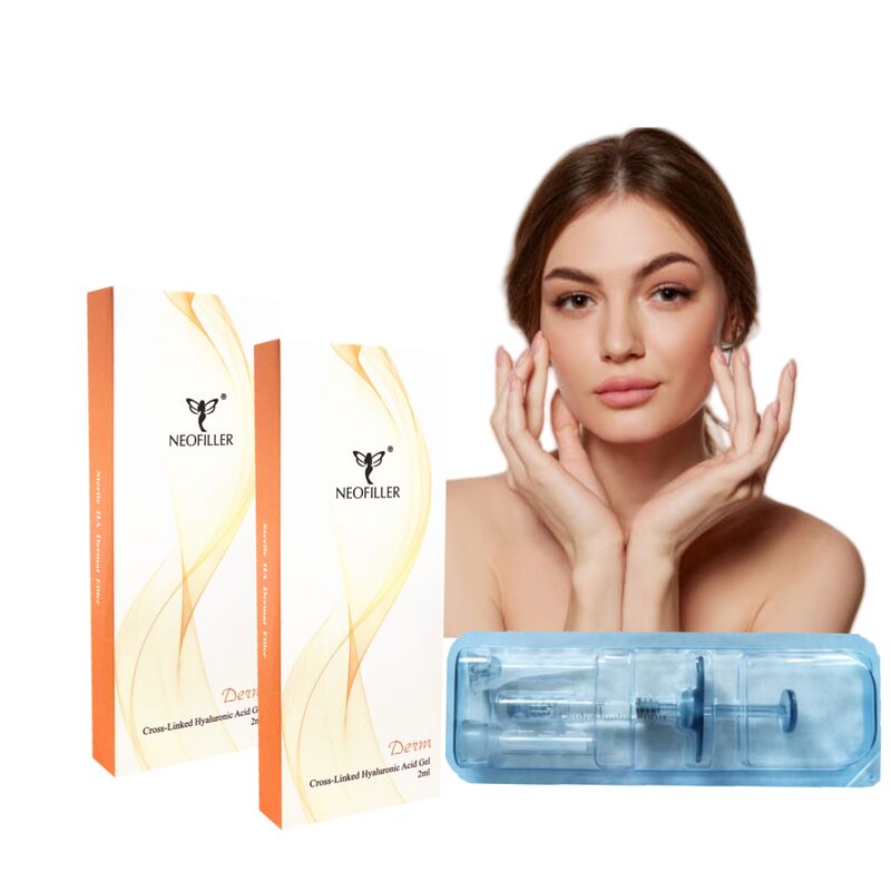 Neofiller Youthful Glow Hyaluronic Acid Dermal Filler com 24 mg/ ml Concentração durante 9-12 meses Longevidade através de injecção hipodérmica