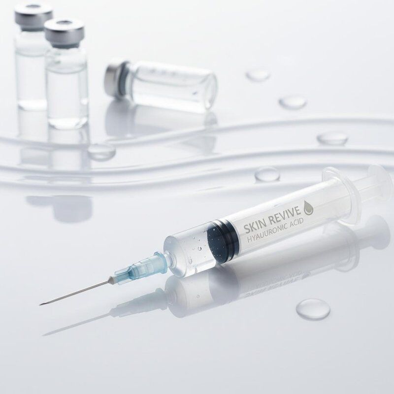 Hypodermic Injection Hyaluronic Acid Dermal Filler Offering Skin Hydration and Wrinkle Reduction in Aesthetic Treatments