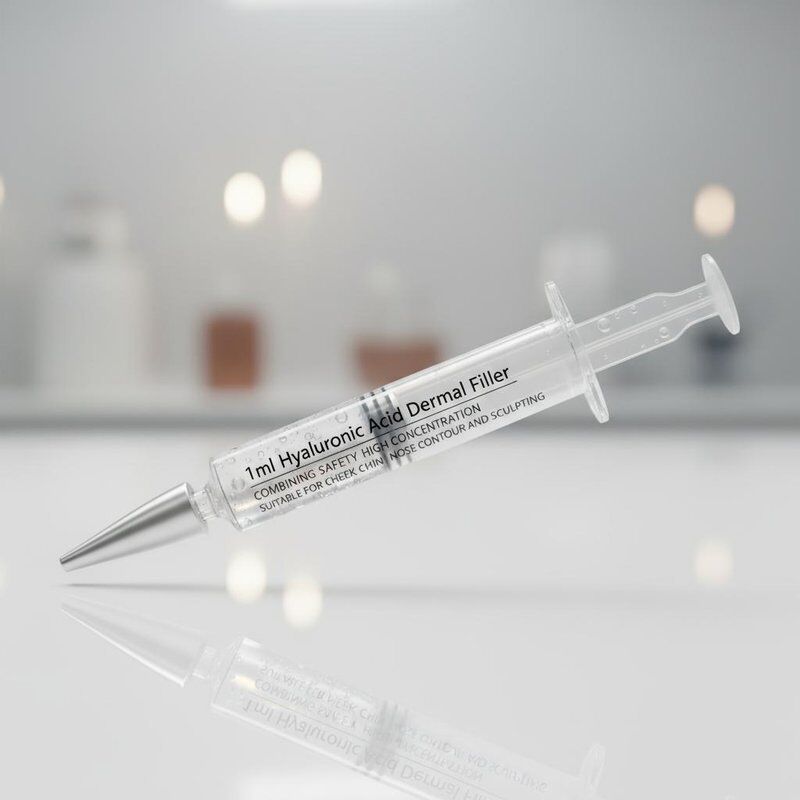 1 ml Hyaluronic Acid Dermal Filler Combinando Segurança Alta Concentração Adequado para Contorno de Bochecha Chin Nasal e Escultura