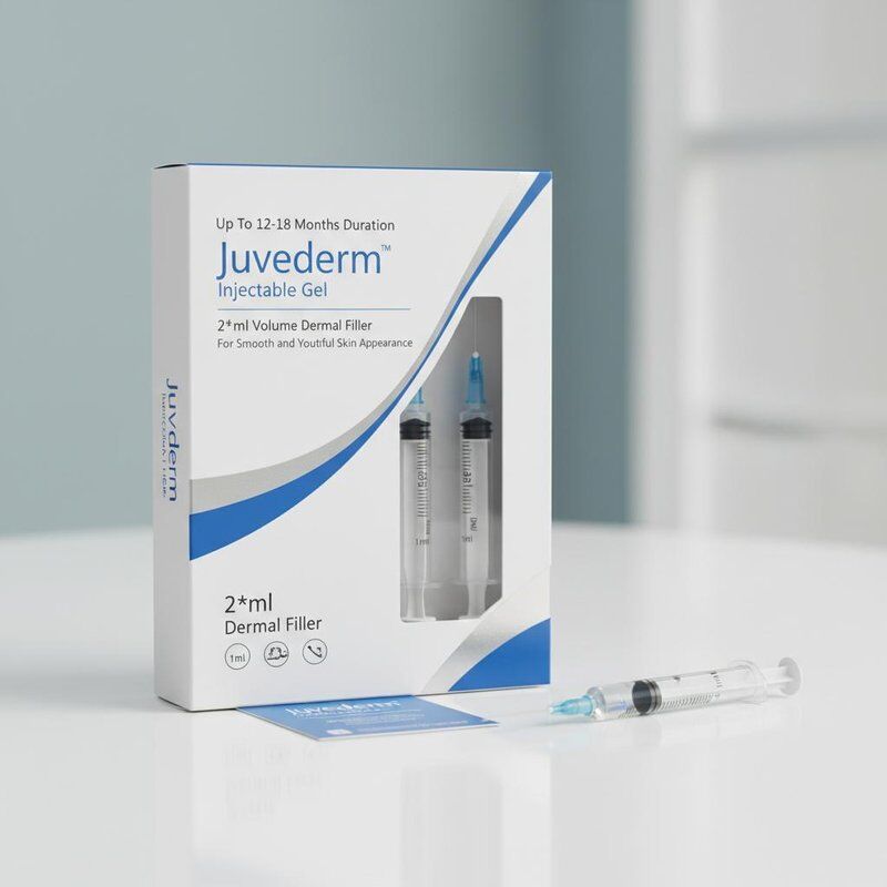 Até 12 a 18 meses Duração Juvederm Gel Injetável 2*1 ml Volume Preenchimento Dermológico para uma pele suave e jovem