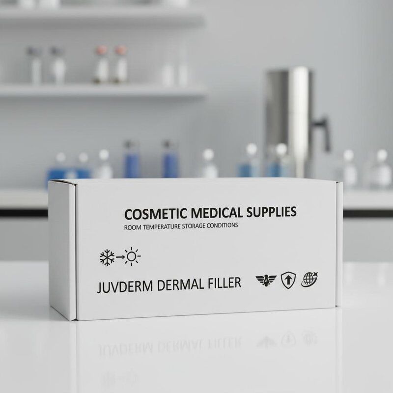 Condições de armazenamento à temperatura ambiente Juvederm Dermal Filler Injeção hipodérmica DHL UPS FEDEX Envio para cosméticos médicos