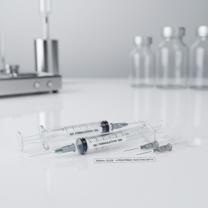 Formulação de gel Juvederm Dermal Filler 2 vezes 1 ml volume profundidade de injecção hipodérmica adequado para aplicações cosméticas médicas