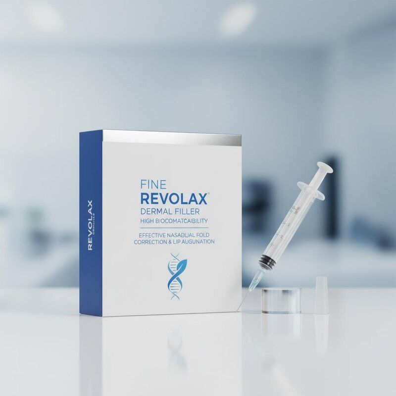 Preenchimento dérmico Revolax fino com elevada biocompatibilidade para uma correcção eficaz das dobras nasolabiais e aumento dos lábios