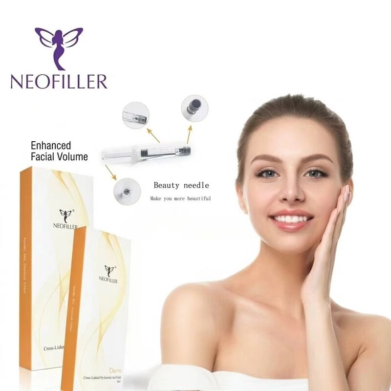 Neofiller 2 anos de validade Ácido hialurónico Preenchimento dérmico Gel injetável fácil de operar Melhoria do contorno facial