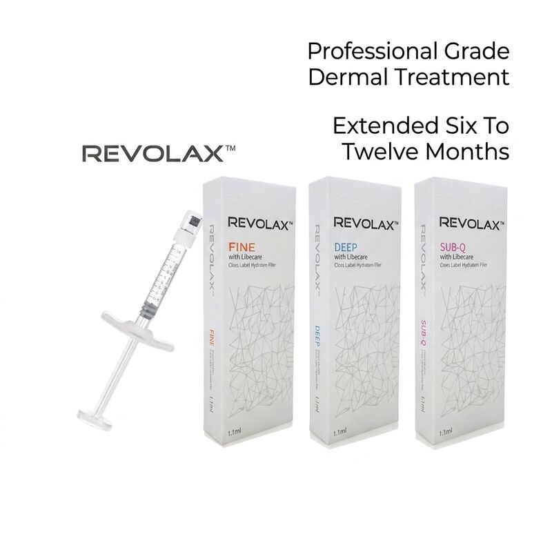 Solução injetável segura de ácido hialurônico Revolax Dermal Filler para redução de rugas no contorno facial e hidratação da pele