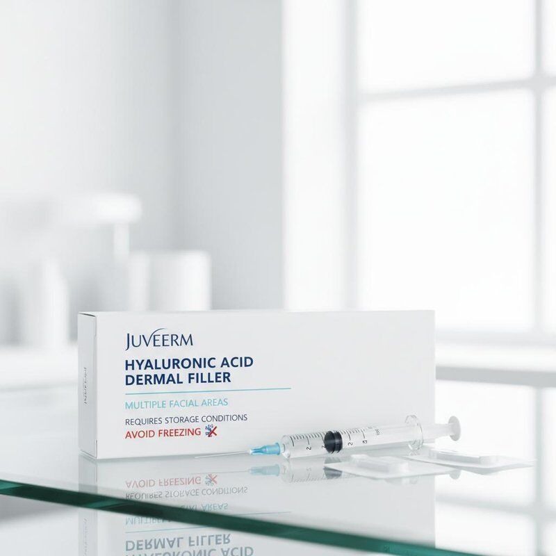 Ácido hialurónico Juvederm Enchimento Dermológico Adequado para várias áreas faciais e requer condições de armazenamento Evitar congelamento