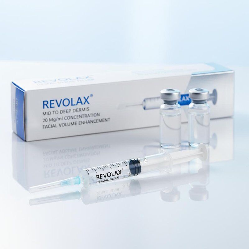 24 mgml Revolax Dermal Filler InjectionDepth Mid To Deep Dermis Concentração 20 Mgml Solução Para Aumento do Volume Facial