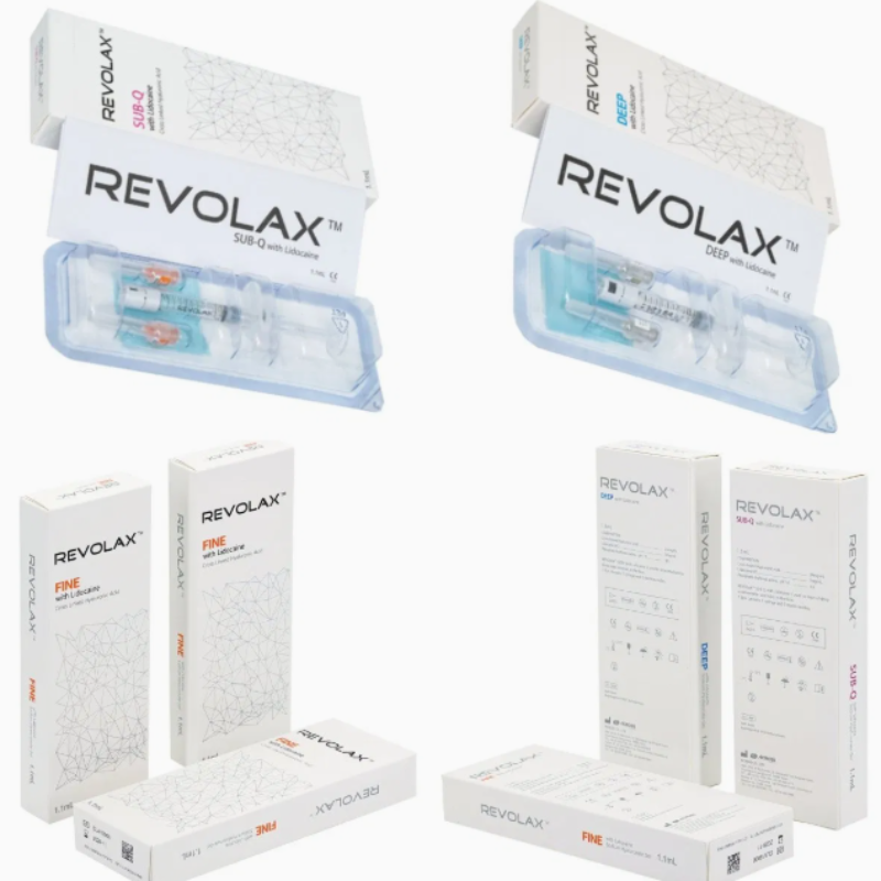 Preenchedor Dérmico Revolax Deep Sub-Q Injeção profundidade Derme Média a Profunda para Restauração de Volume Facial e Redução de Rugas