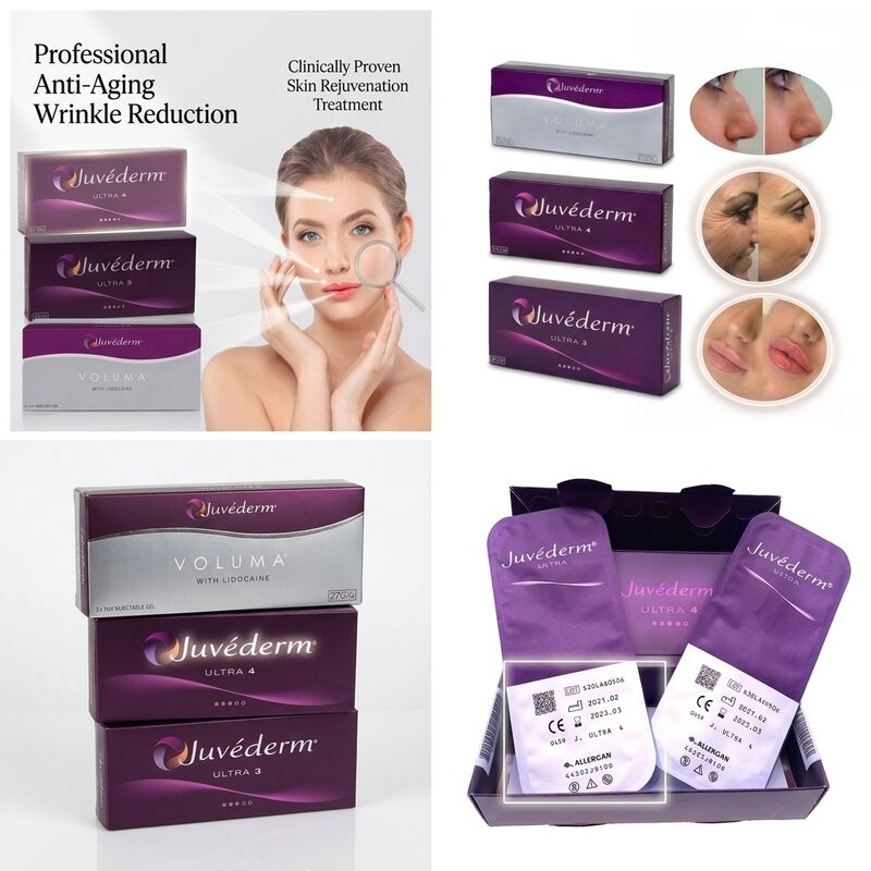 Preenchedor Juvederm Ultra 3 para Sulcos Nasogenianos Ácido Hialurônico Preenchedor Dérmico para Suavizar Linhas de Expressão 24mg/ml