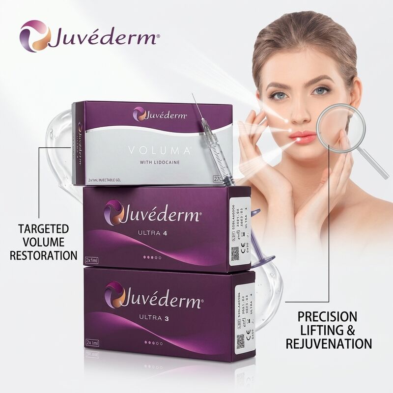 Preenchedor Juvederm Ultra 4 para Queixo Ácido Hialurônico Preenchedor Dérmico para Contorno da Mandíbula 24mg/ml
